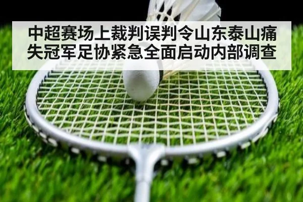 中超赛场上裁判误判令山东泰山痛失冠军足协紧急全面启动内部调查
